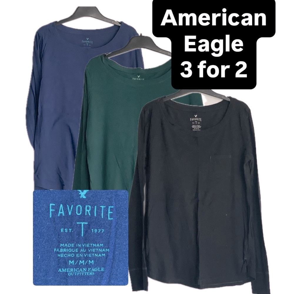 AMERICAN EAGLE Long Sleeve Tees